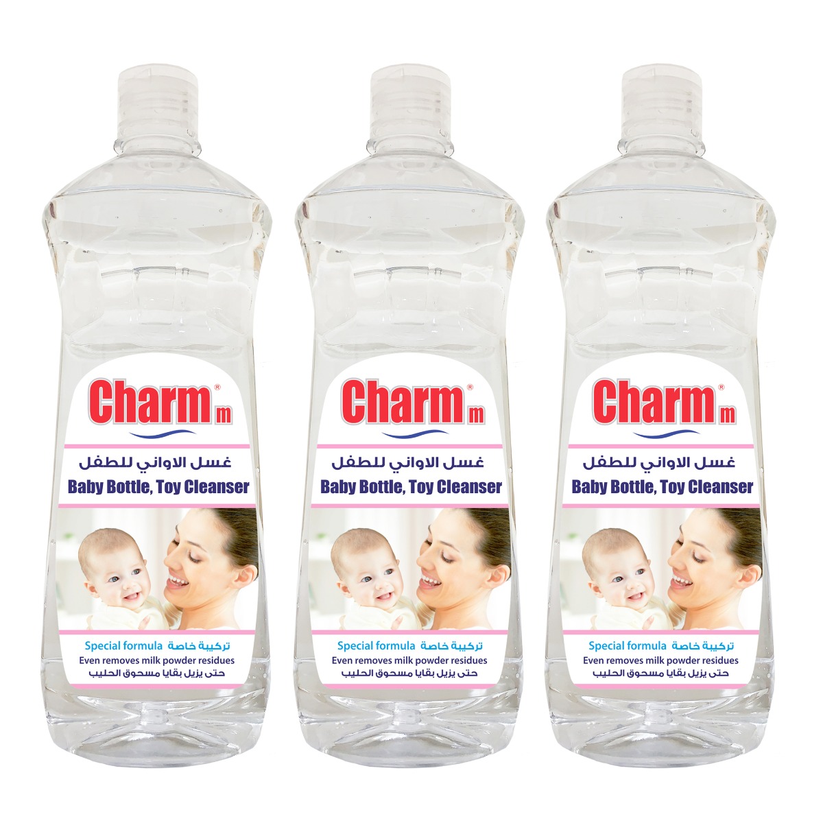 Charmm - Baby Bottle, Toy Cleanser 750ml Pack of 3