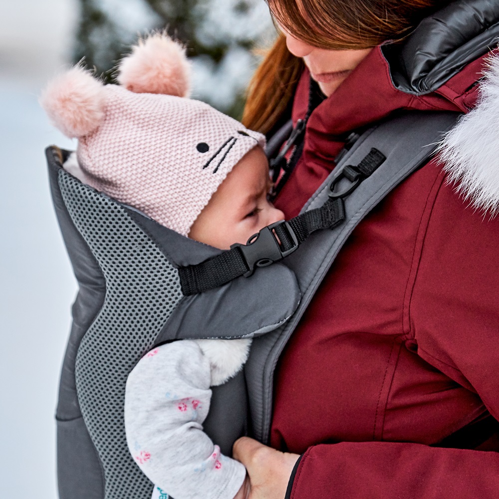 Evenflo Breathable Infant Carrier 0y 1y Grey Chevron Babystore.ae