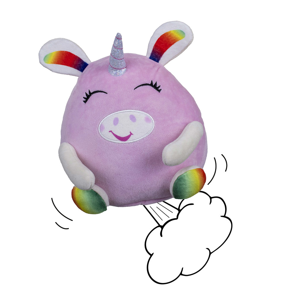Golden Bear - Windy Bums Cheeky Wiggly Jiggly Giggly Plush Toy For Kids - Unicorn