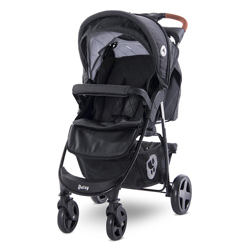  Lorelli Classic Baby Stroller Daisy Set Black 