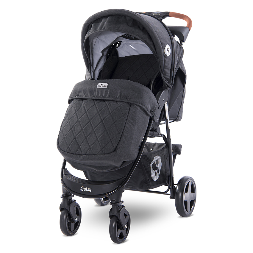  Lorelli Classic Baby Stroller Daisy Set Black 