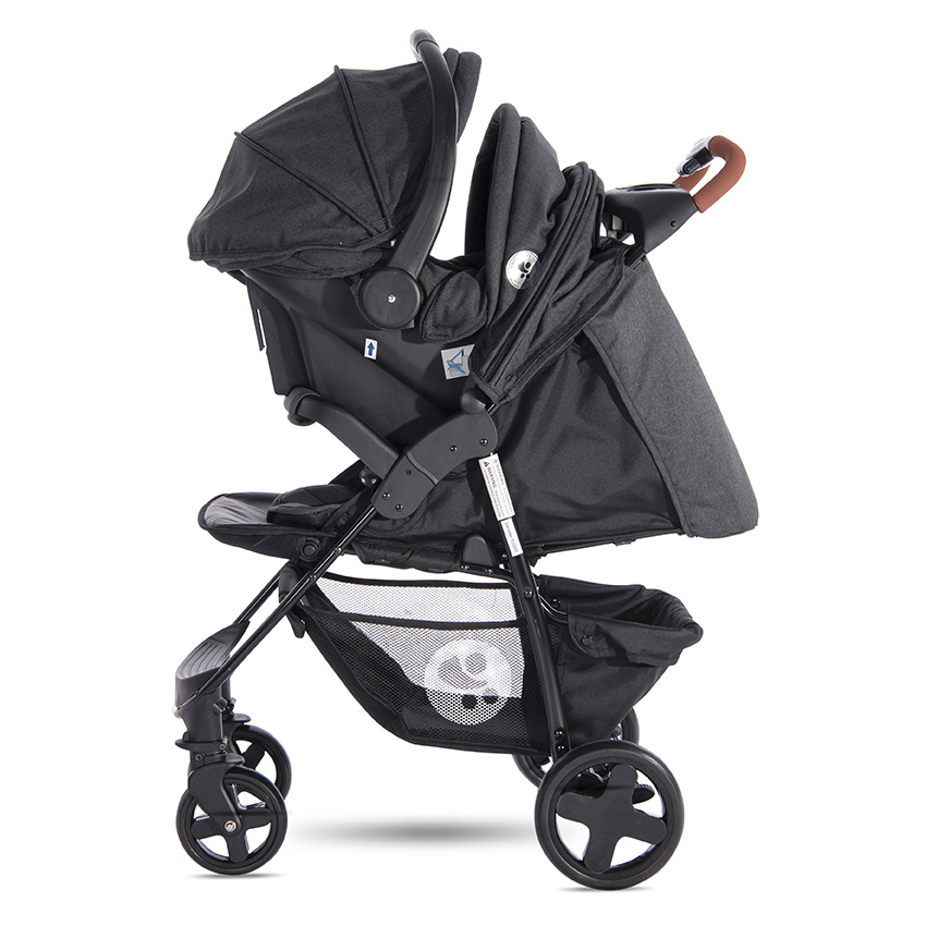  Lorelli Classic Baby Stroller Daisy Set Black 