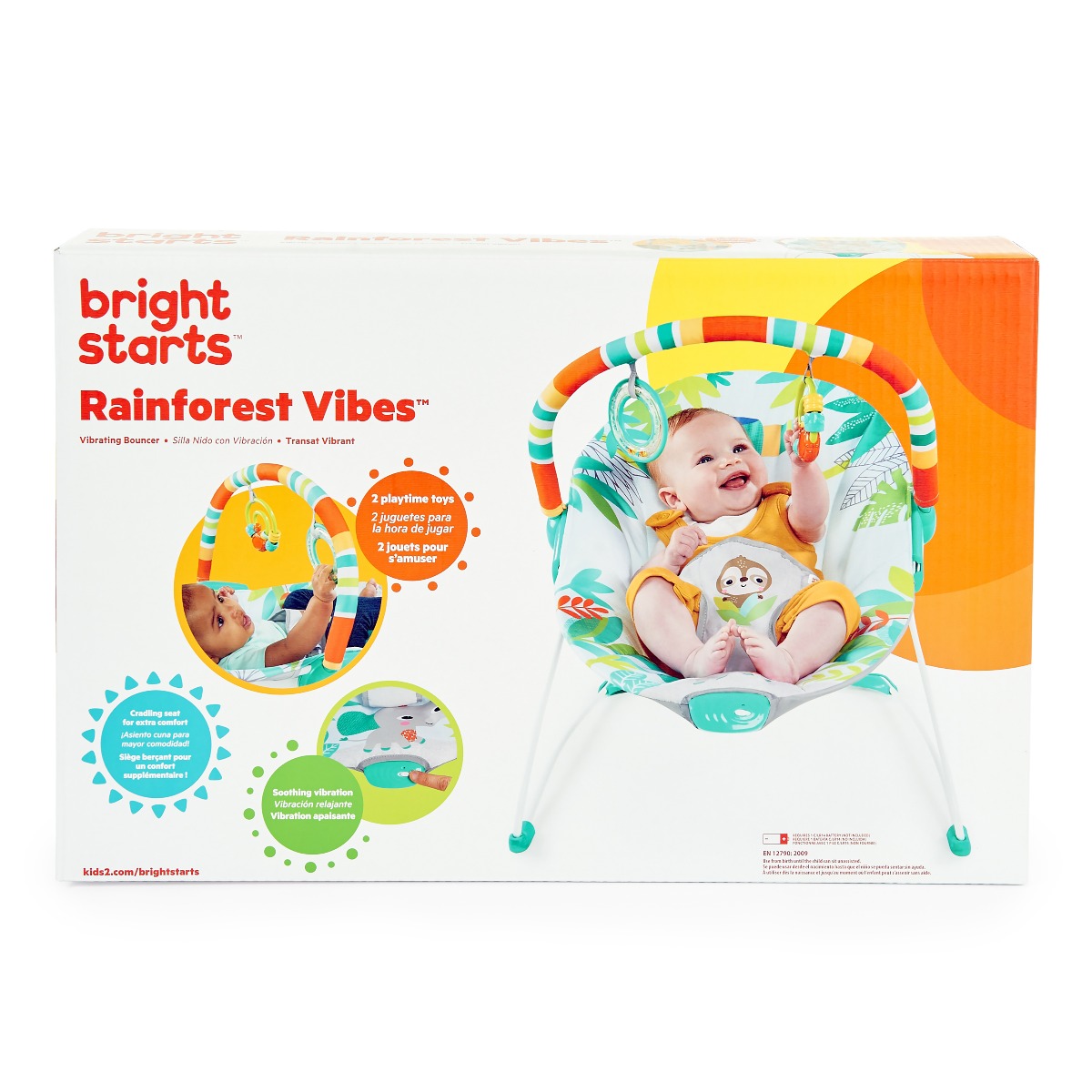 Bright Starts - Rainforest Vibes(Tm) Vibrating Bouncer