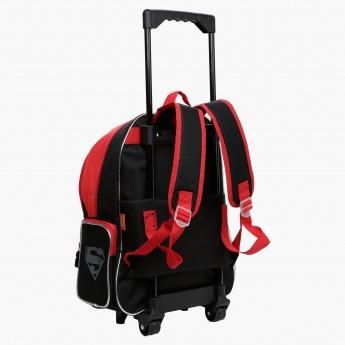 Disney Superman Printed 5-Piece Trolley Backpack Set