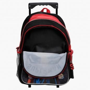 Disney Superman Printed 5-Piece Trolley Backpack Set