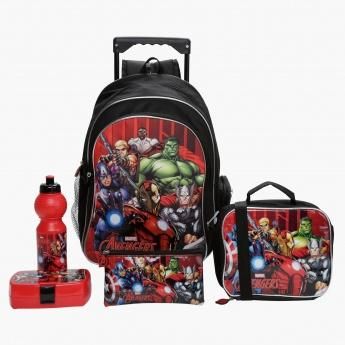 Disney Avengers Printed 5-Piece Trolley Backpack Set