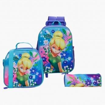 Disney Fairies Printed 3-Piece Trolley Backpack Set