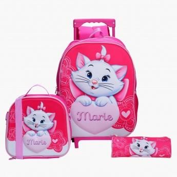 Disney Marie Printed 3-Piece Backpack Set