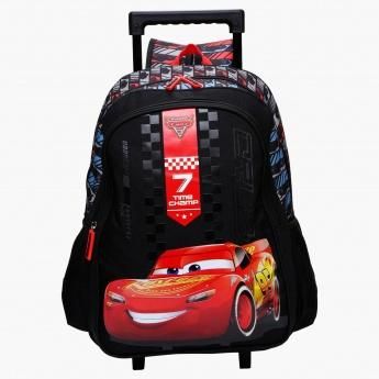 Disney Cars Printed Trolley Bag with Two Wheels