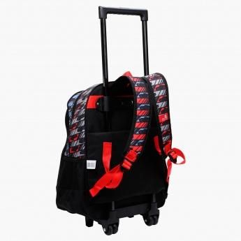 Disney Cars Printed Trolley Bag with Two Wheels