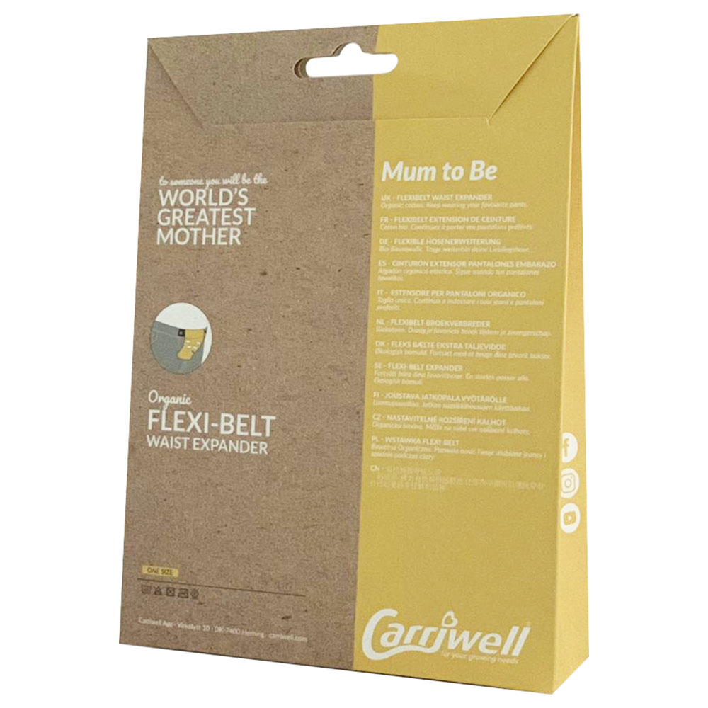 Carriwell - Organic Cotton Flexi Belt/ Elastic Waist Extender - Black