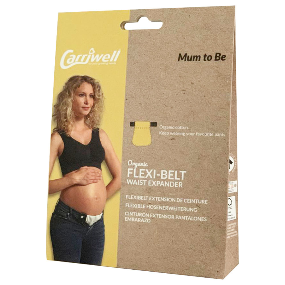Carriwell - Organic Cotton Flexi Belt/ Elastic Waist Extender - Black