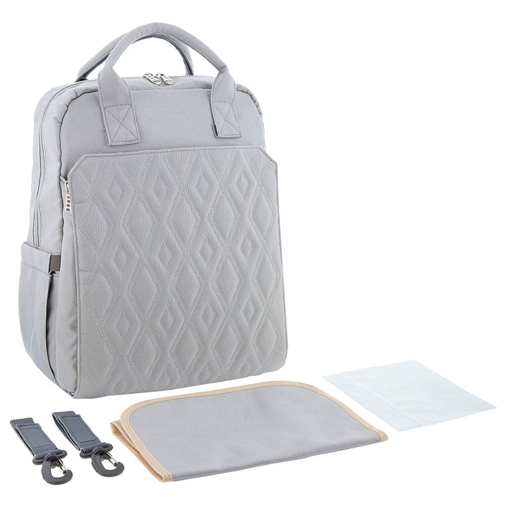 Bumble Bird Multifunctional Diaper Backpack Grey