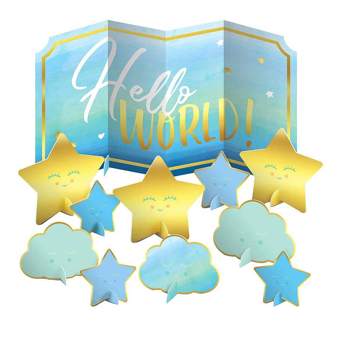 Oh Baby Boy - Centrepiece Table Decorating Kit 