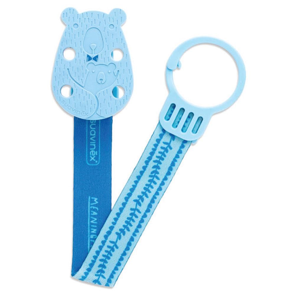 Suavinex Bear Soother Clip With Ribbon 1pc