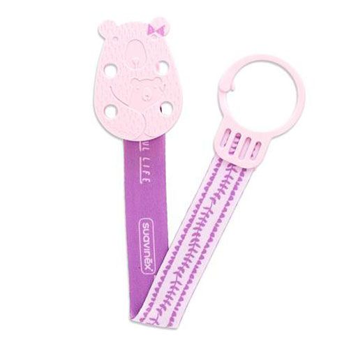 Suavinex Bear Soother Clip With Ribbon 1pc