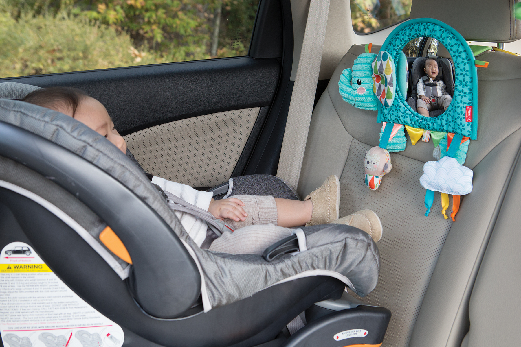 Infantino - Go Gaga Elephant Baby Activity Mirror