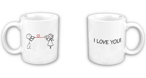 I love You Valentine Mugs Set