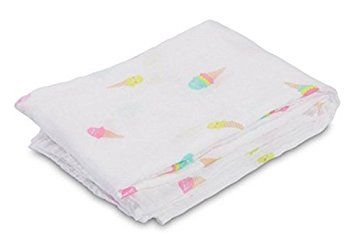 Lulujo Muslin Swaddle - Ice cream social