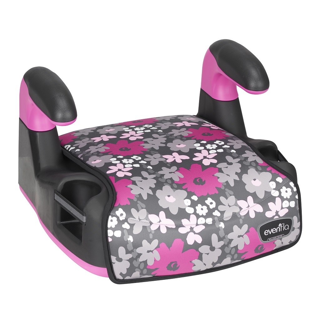 Evenflo Big Kid No Back Booster Seat for Car Seat 4y 12y Pink