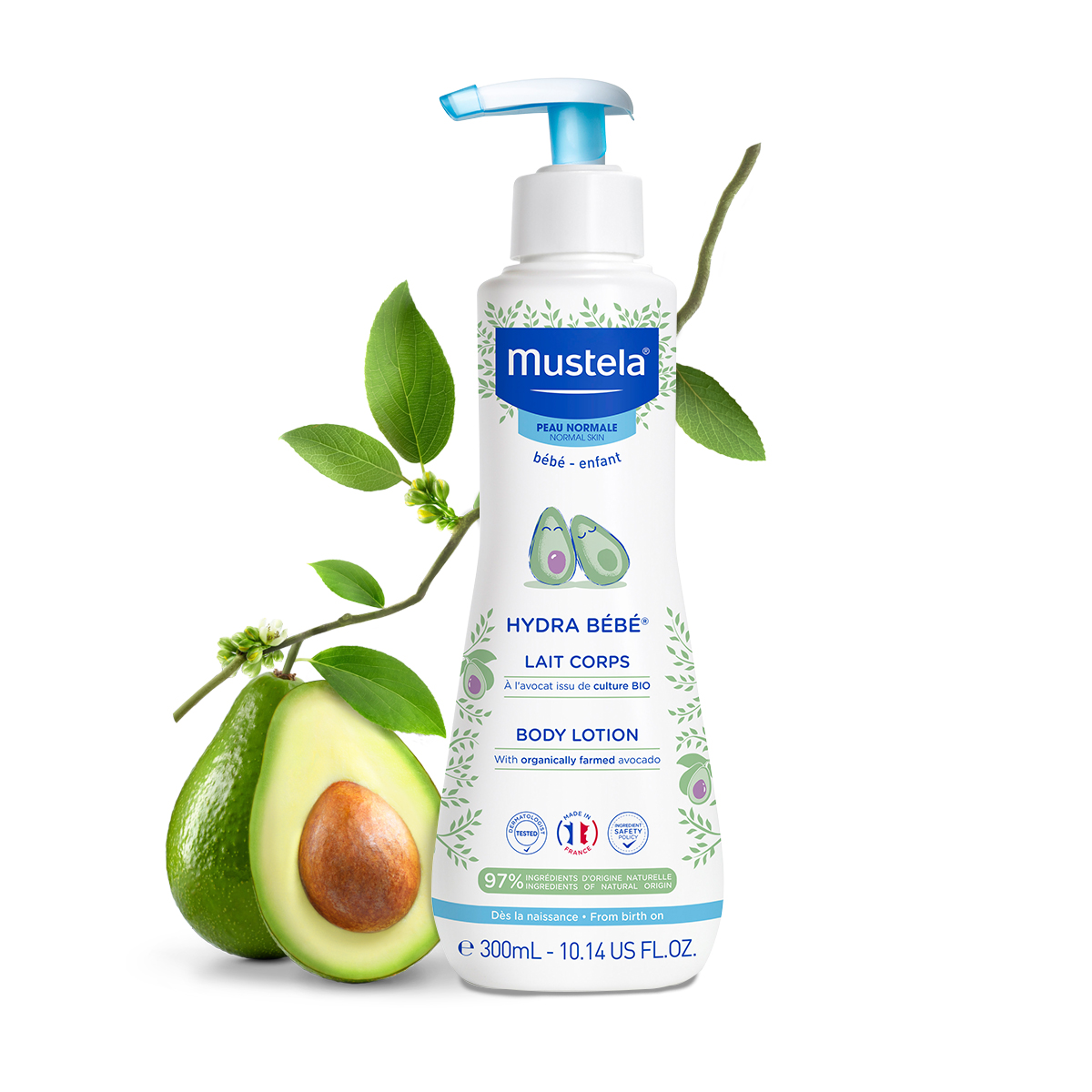 Mustela - Moisturising Hydra Bebe Body Lotion with Avocado - 300ml