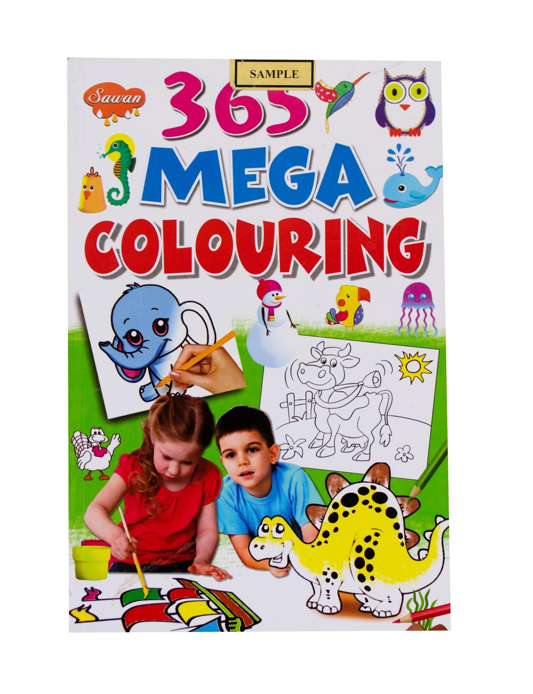 Sawan 365 Mega Colouring - Children's Book