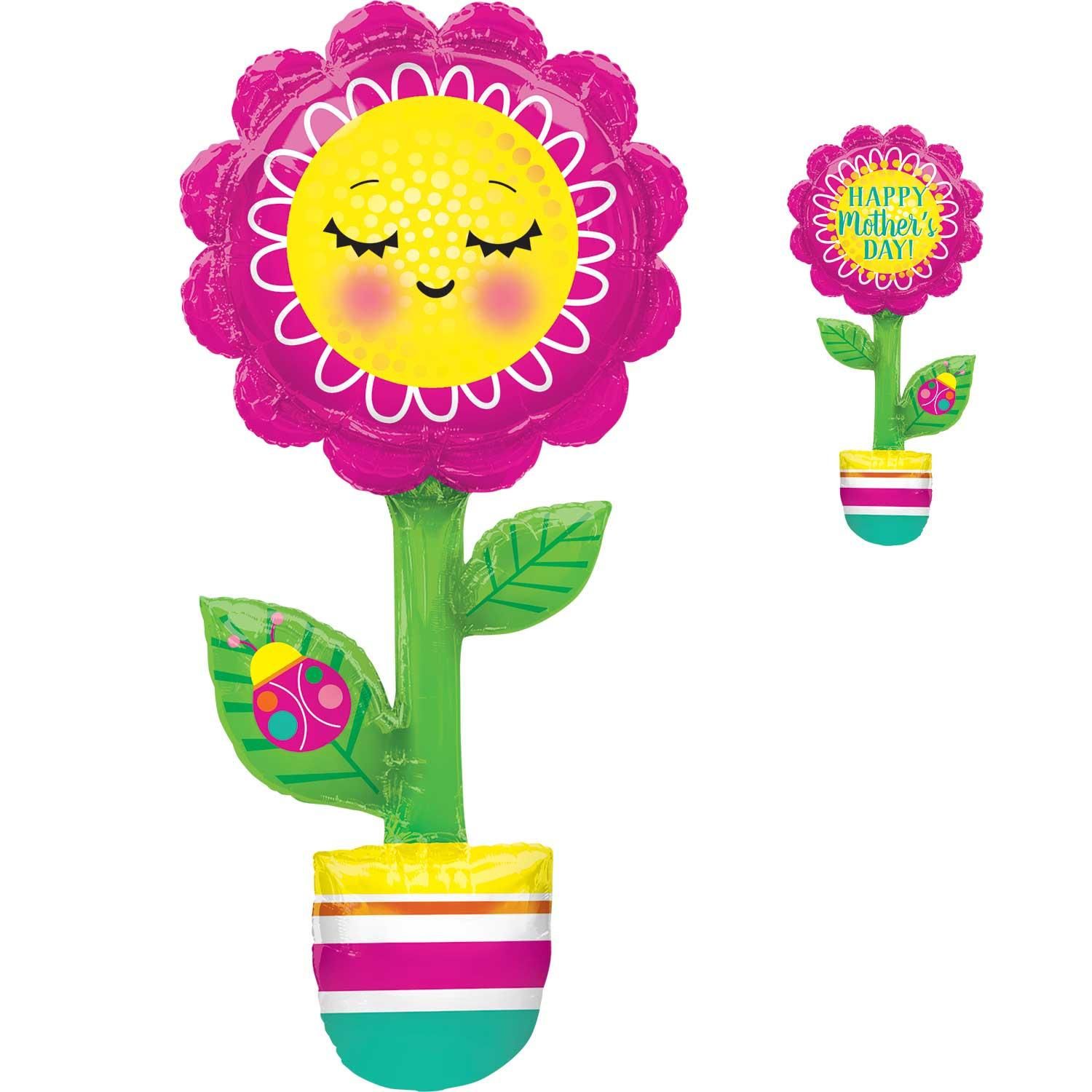 Happy Mother's Day Flower Foil Multi-Balloon 66x160cm