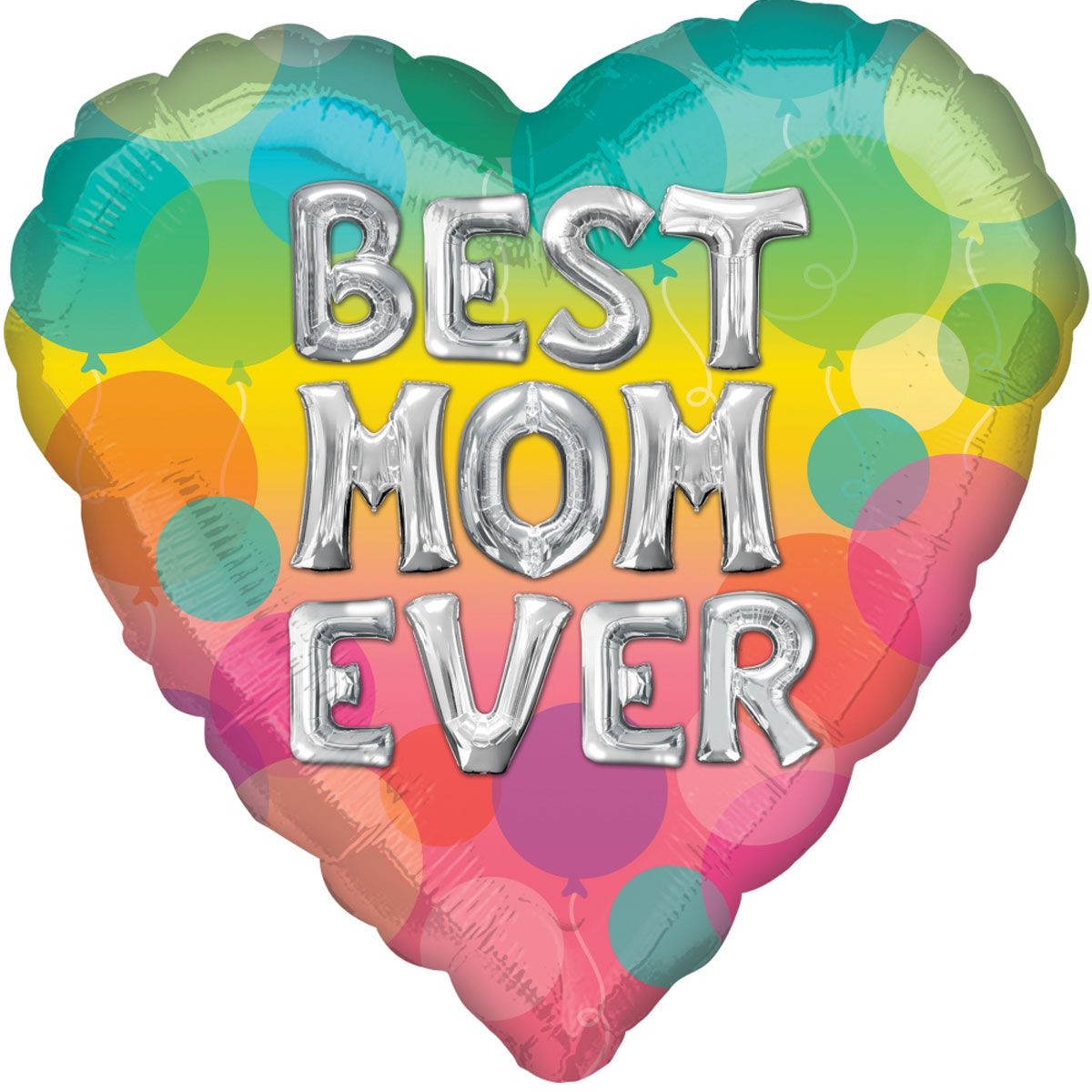 My Party Centre - Best Mom Ever Letters Foil Balloon - 45cm