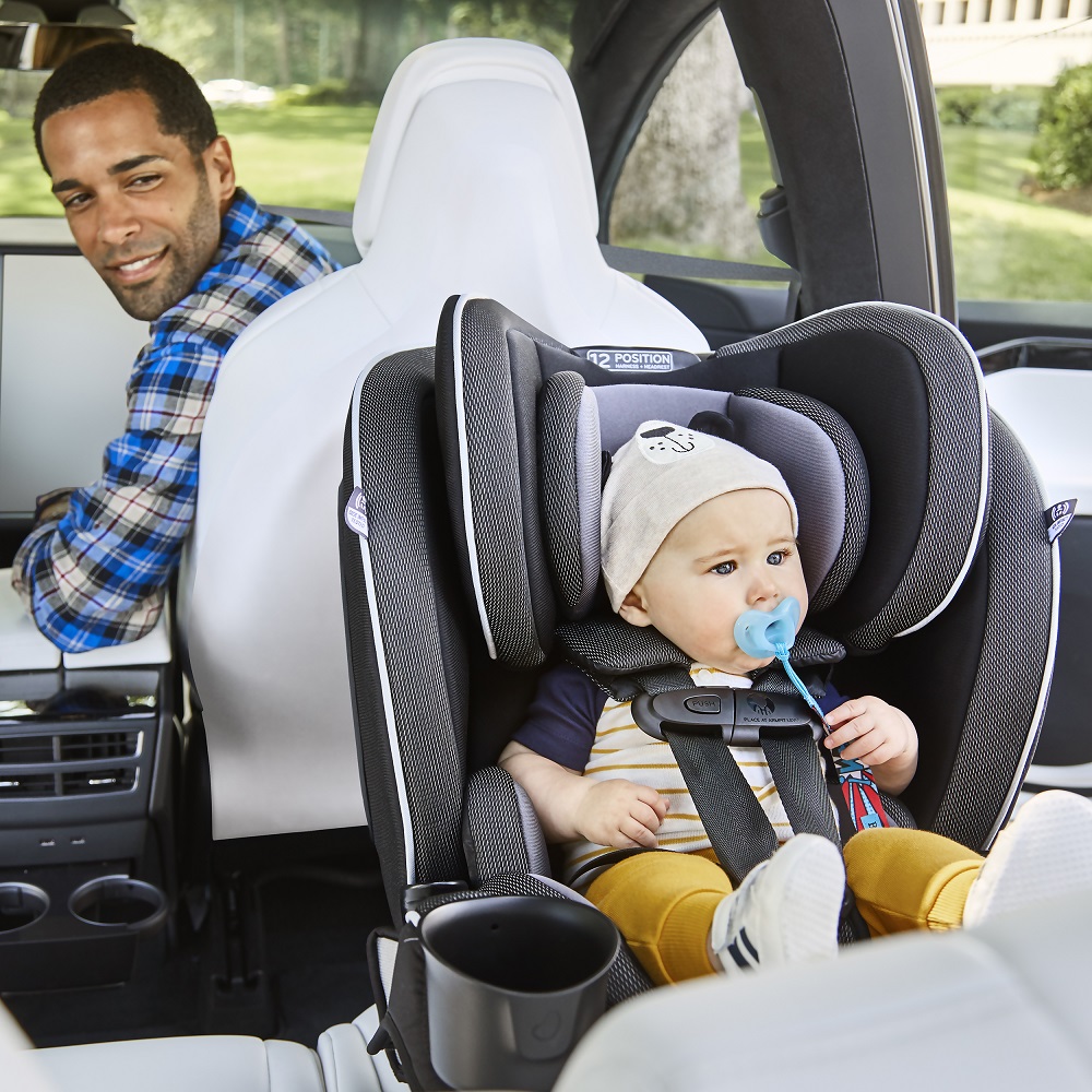 Evenflo EveryKid 4 in 1 Convertible Car Seat 0y 12y Ontario Gray Babystore.ae