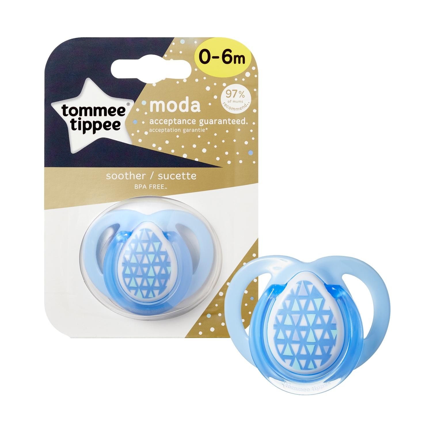 Tommee Tippee - Moda Soother Boy 0-6m