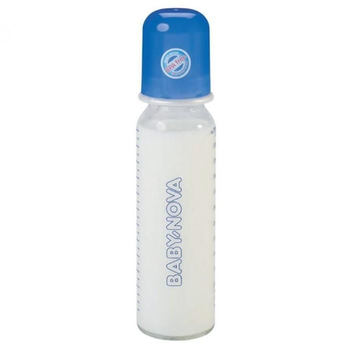 Baby Nova - Uni Color Glass Feeding Bottle - 240ml