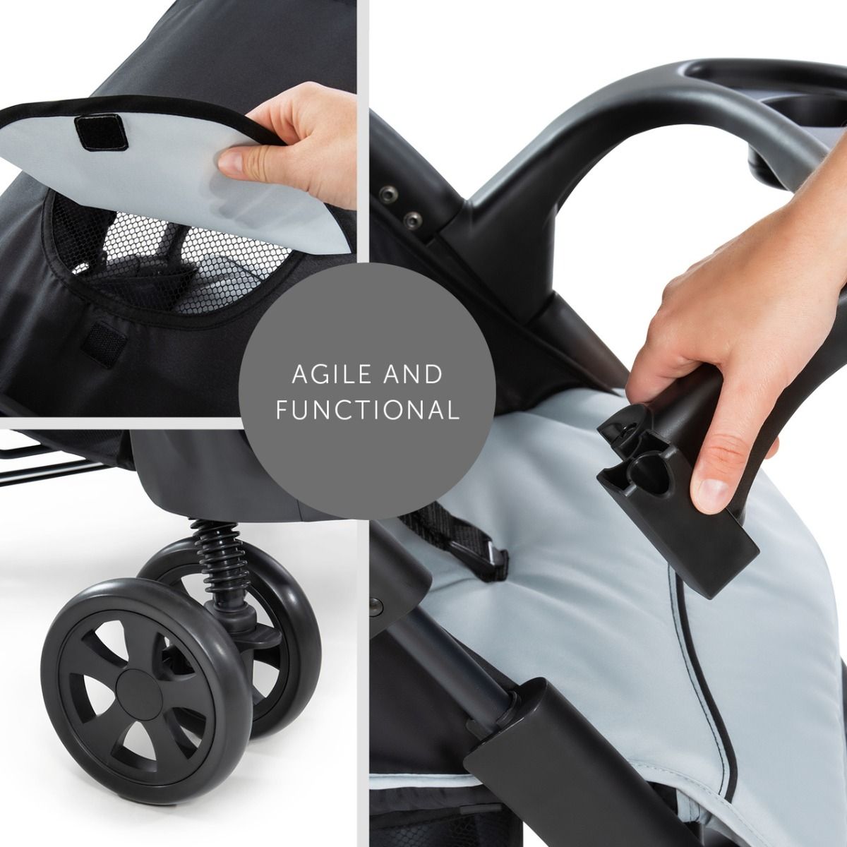 Hauck Caviar Silver Shopper Neo II Stroller