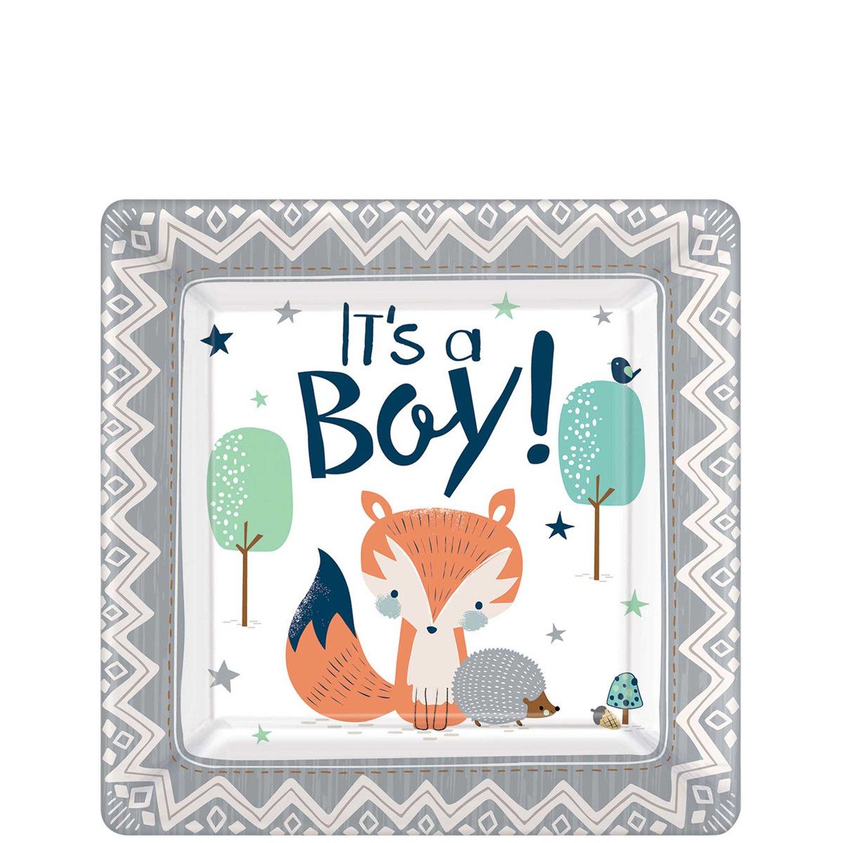 Bear ly Wait Boy Paper Plates size 7in 8pcs