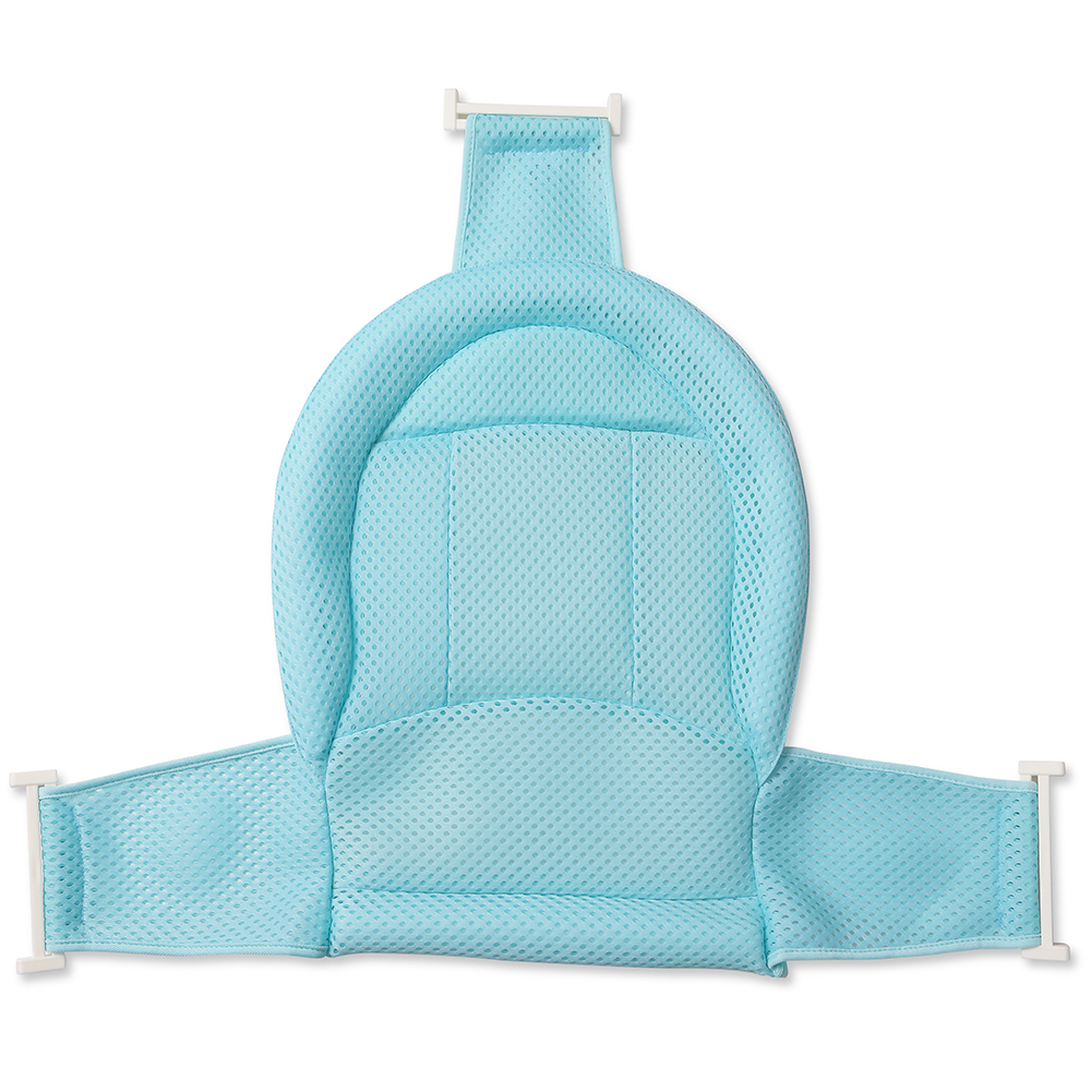 Baby Bathnet Bathtub Thin Mesh Cloth Bag With Net - Blue