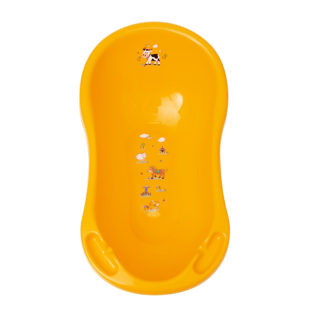 OKT Funny Farm Yellow Anatomic Baby Bath - Sunny Apricot