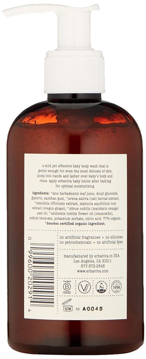 Erbaviva Baby Body Wash 8oz