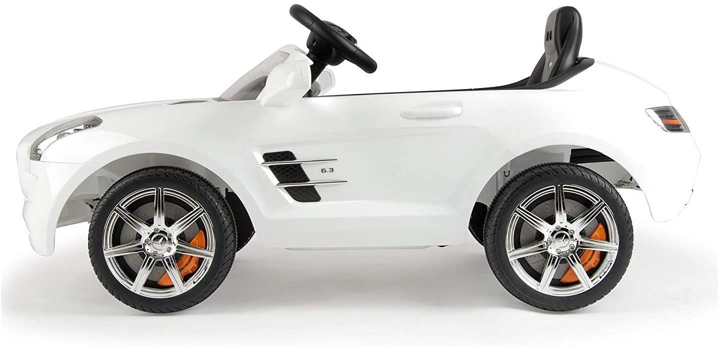 Megastar - Licensed Mercedes Benz Sls 6 V Electric Ride On Car For Children, White