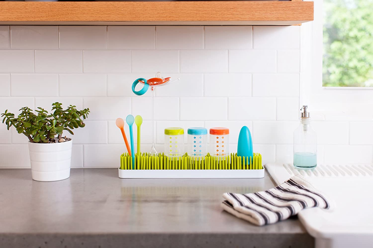 Boon - Green Patch Countertop Drying Rack