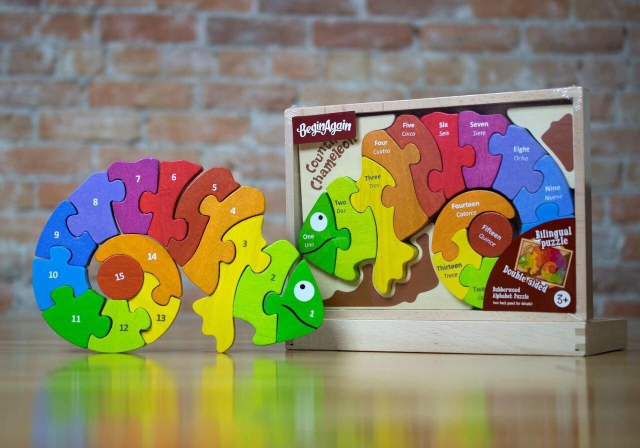 Begin Again Counting Chameleon Puzzle