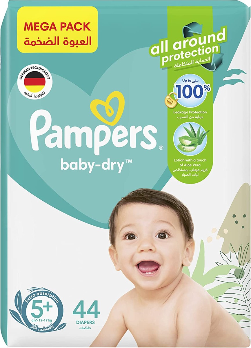 Pampers baby dry mega pack cheap 5