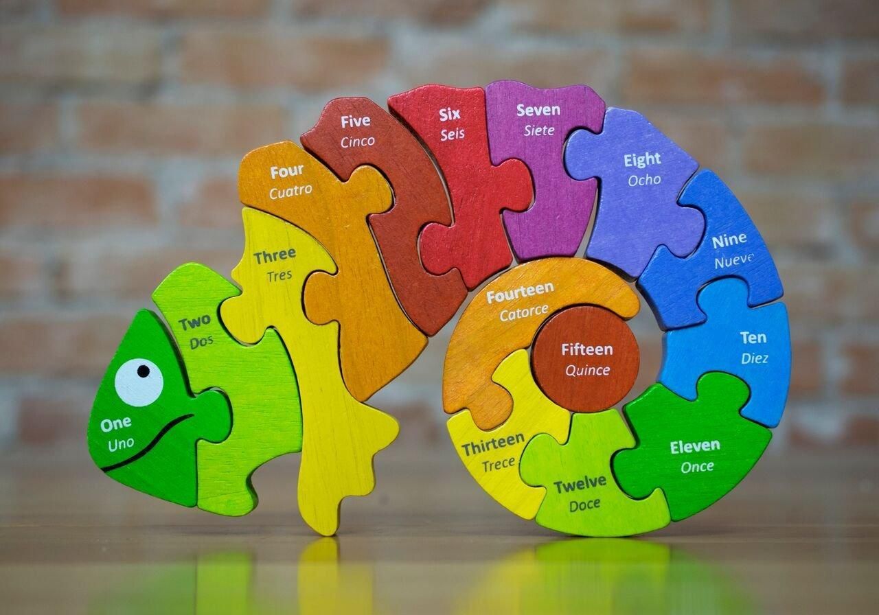 Begin Again Counting Chameleon Puzzle