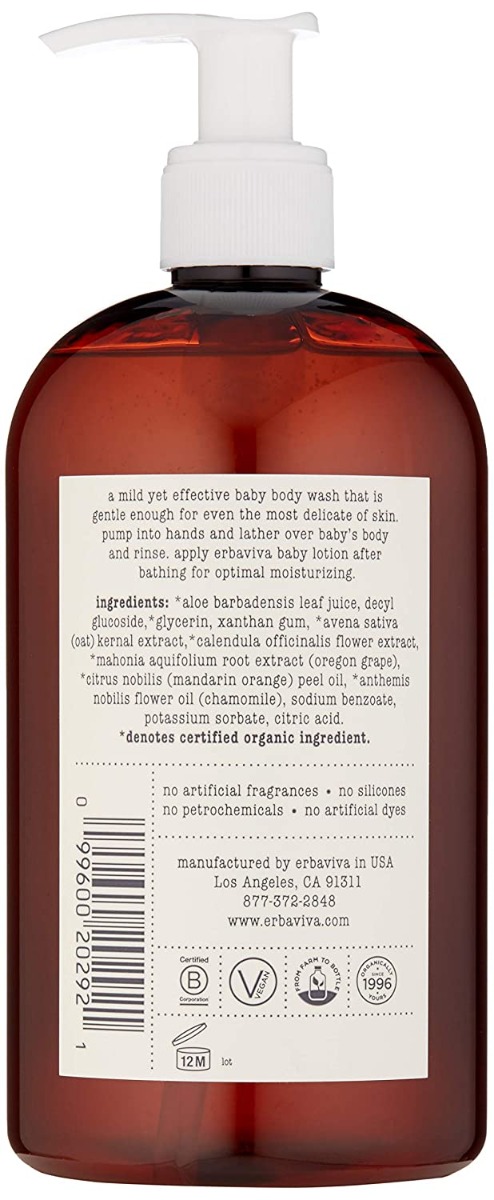 Erbaviva Baby Body Wash 16oz