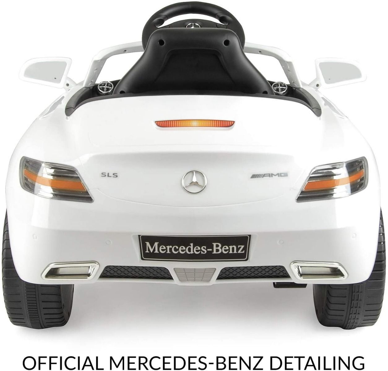 Megastar - Licensed Mercedes Benz Sls 6 V Electric Ride On Car For Children, White
