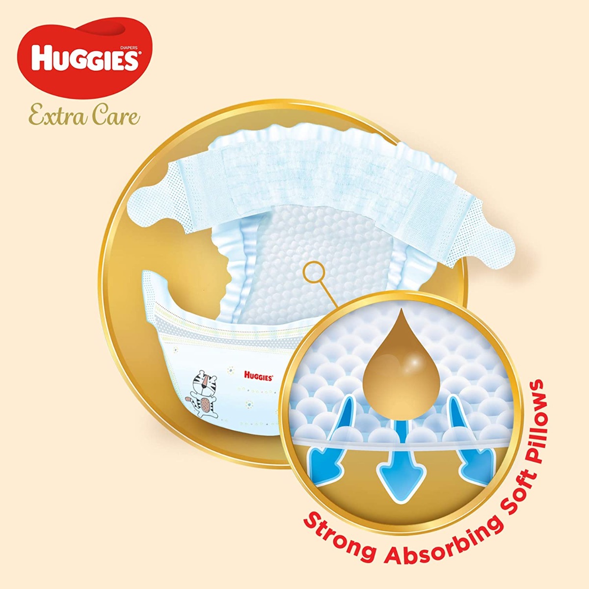 Huggies - Ultra Comfort Diapers, Size 4, Value Pack, 8-14 Kg - 40 Diapers