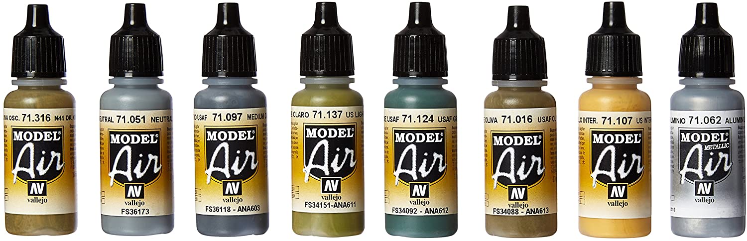 Vallejo - 71182 Model Air US Army Air Corps European Theater - Acrylic Paint Set