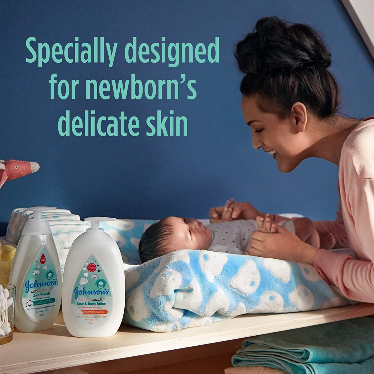 Johnson's cotton touch face & body lotion sales