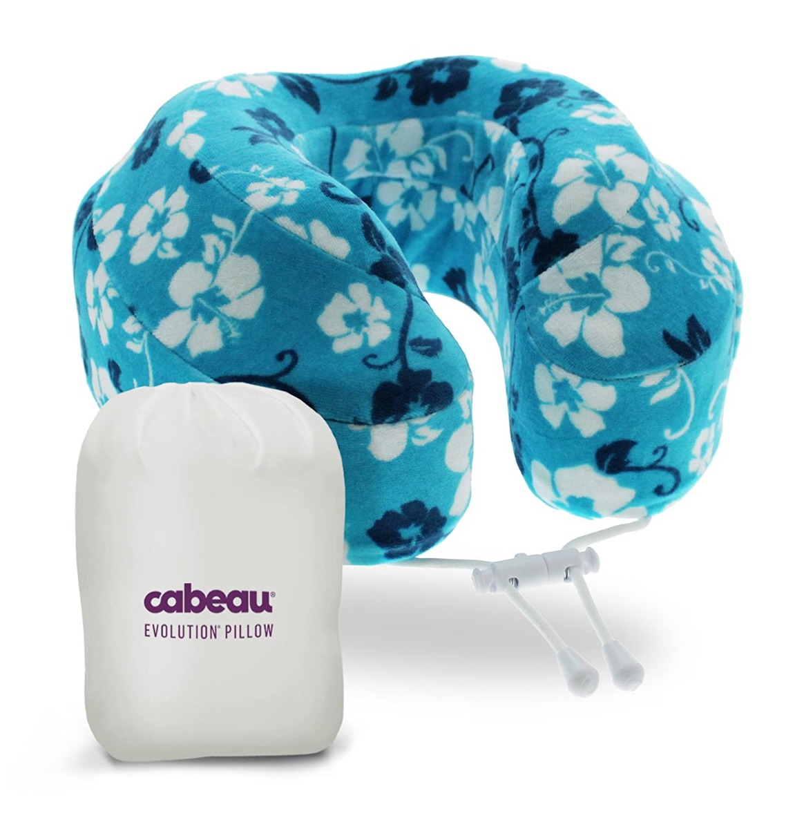 Cabeau Evolution Memory Foam Travel Neck Pillow - Blue Tropic