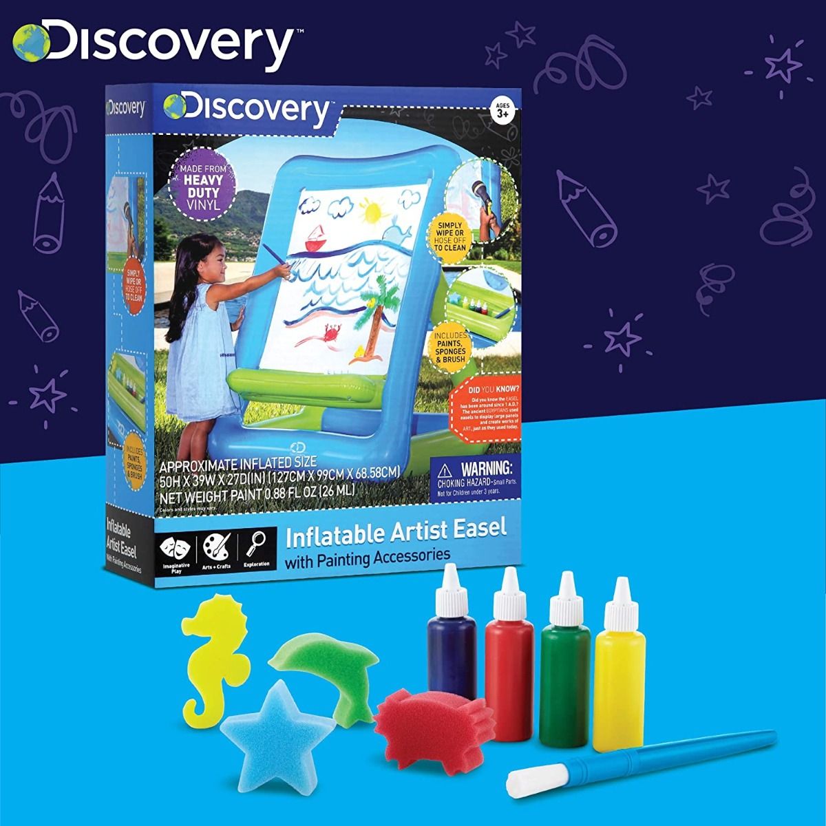 Discovery inflatable easel deals