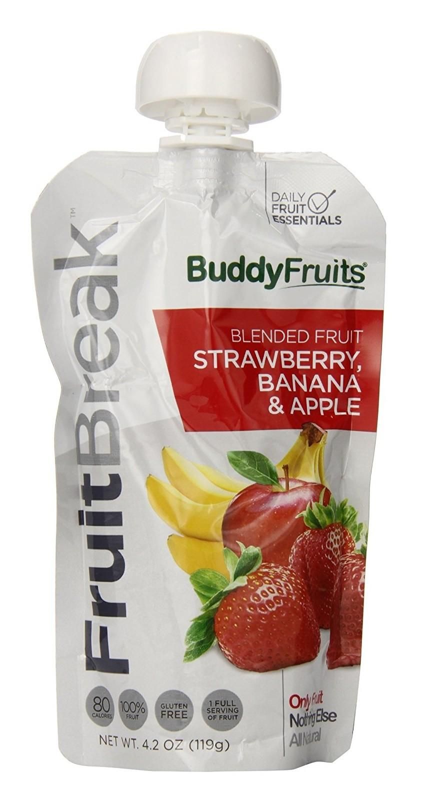 Buddy Fruits Blended Strawberry, Banana & Apple - 90g
