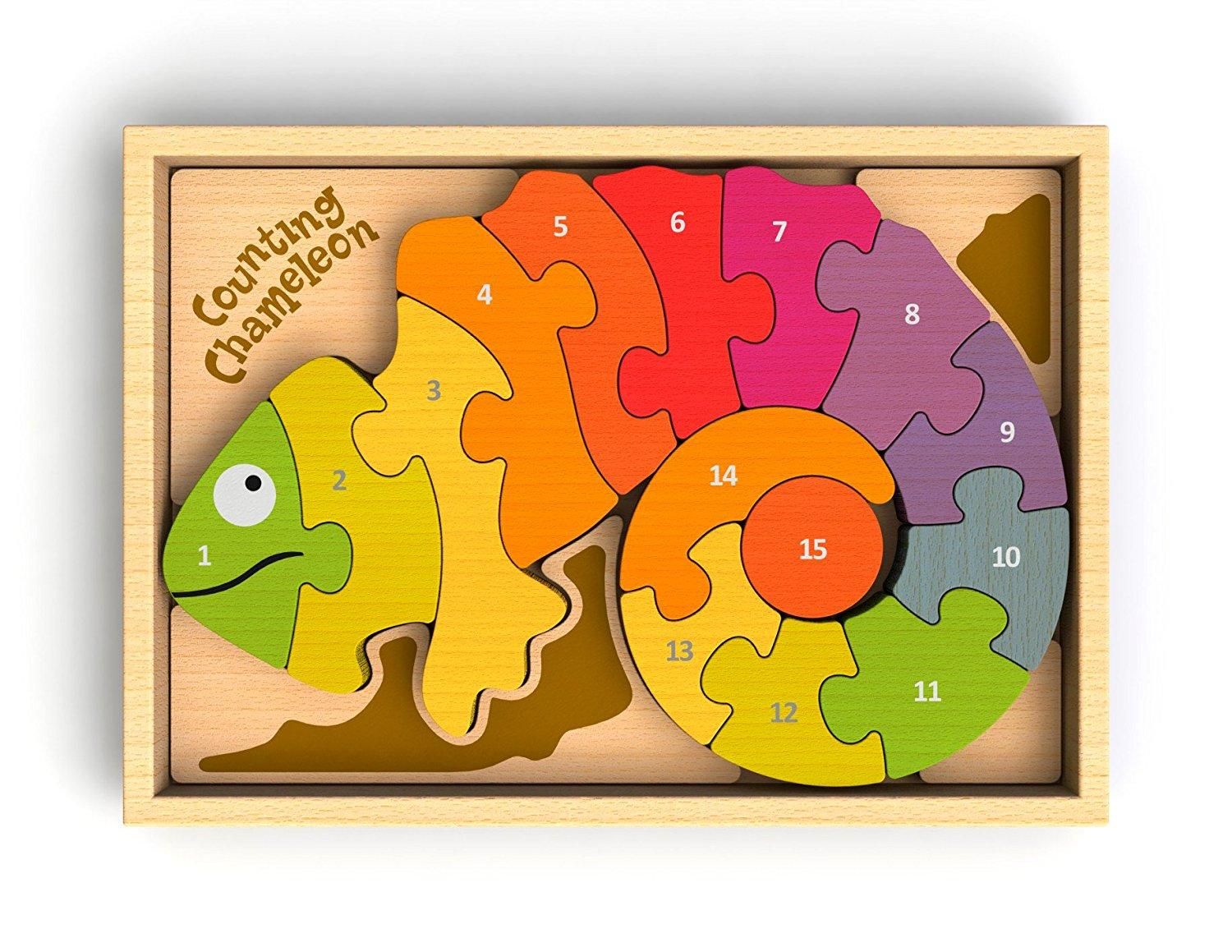 Begin Again Counting Chameleon Puzzle